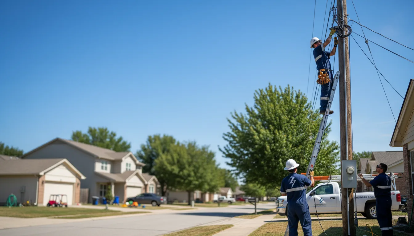 Residential electrician providing installation services in Mcdougal, AR